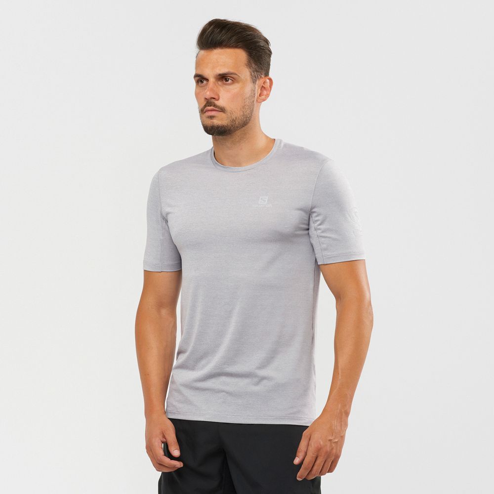 Salomon OUTLINE Camisetas Hombre - Gris - Colombia (52473-WFAN)